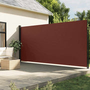 sidemarkise 220x300 cm sammenrullelig brun