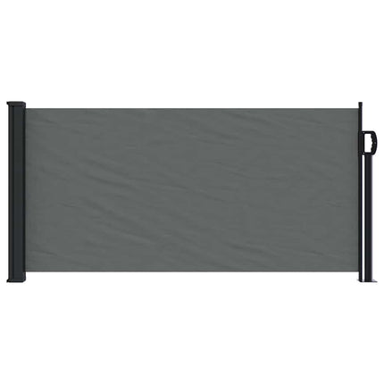 udtrækkelig sidemarkise antracit 100x500 cm