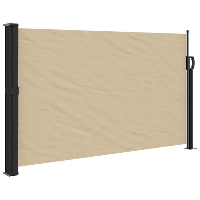 sammenrullelig sidemarkise 120x500 cm beige