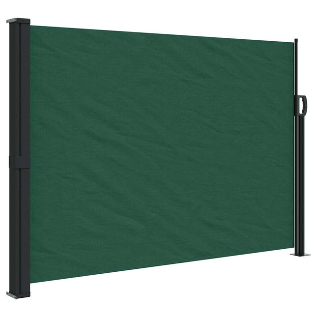 sammenrullelig sidemarkise 140x500 cm mørkegrøn