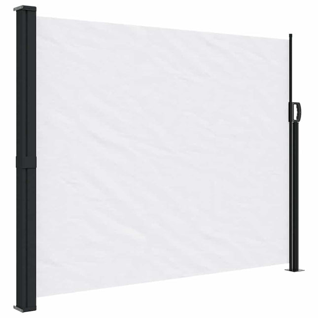 sammenrullelig sidemarkise 160x500 cm hvid