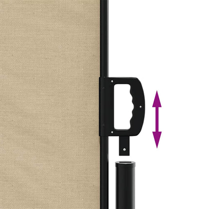 sammenrullelig sidemarkise 220x500 cm beige