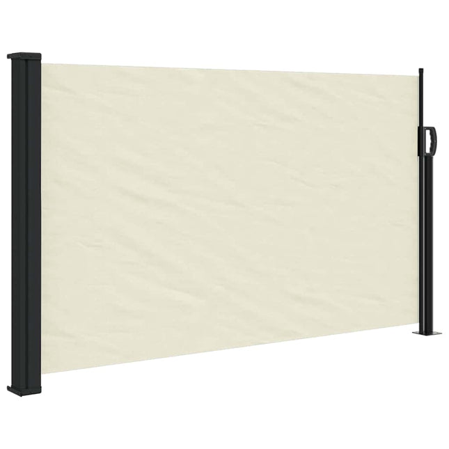 sammenrullelig sidemarkise 120 x 600 cm cremefarvet