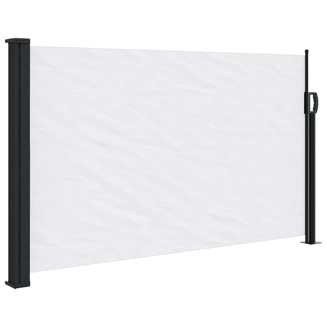 sammenrullelig sidemarkise 120 x 600 cm hvid