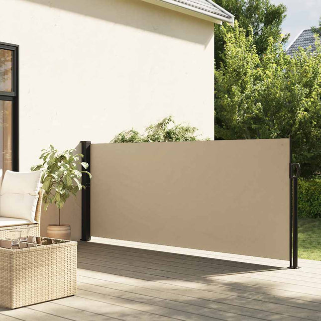 sammenrullelig sidemarkise 140x600 cm beige