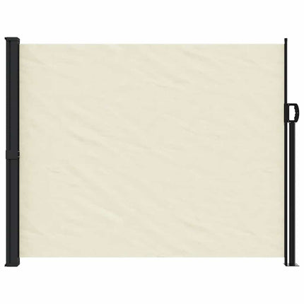 sidemarkise 160x600 cm sammenrullelig cremefarvet