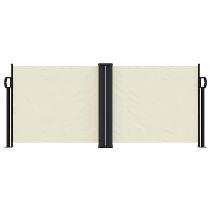 sammenrullelig sidemarkise 100 x 600 cm cremefarvet