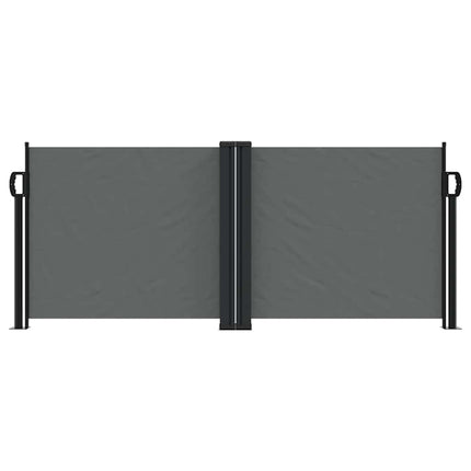 sammenrullelig sidemarkise 100 x 600 cm antracitgrå
