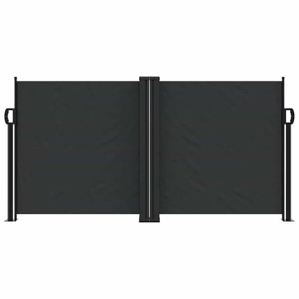 sammenrullelig sidemarkise 120 x 600 cm sort