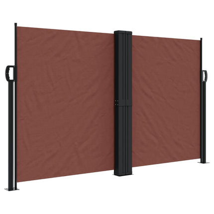 sammenrullelig sidemarkise 140x600 cm brun