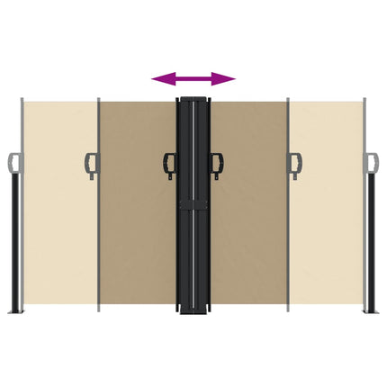 sammenrullelig sidemarkise 140x600 cm beige