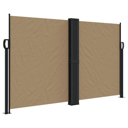 sammenrullelig sidemarkise 140x600 cm gråbrun