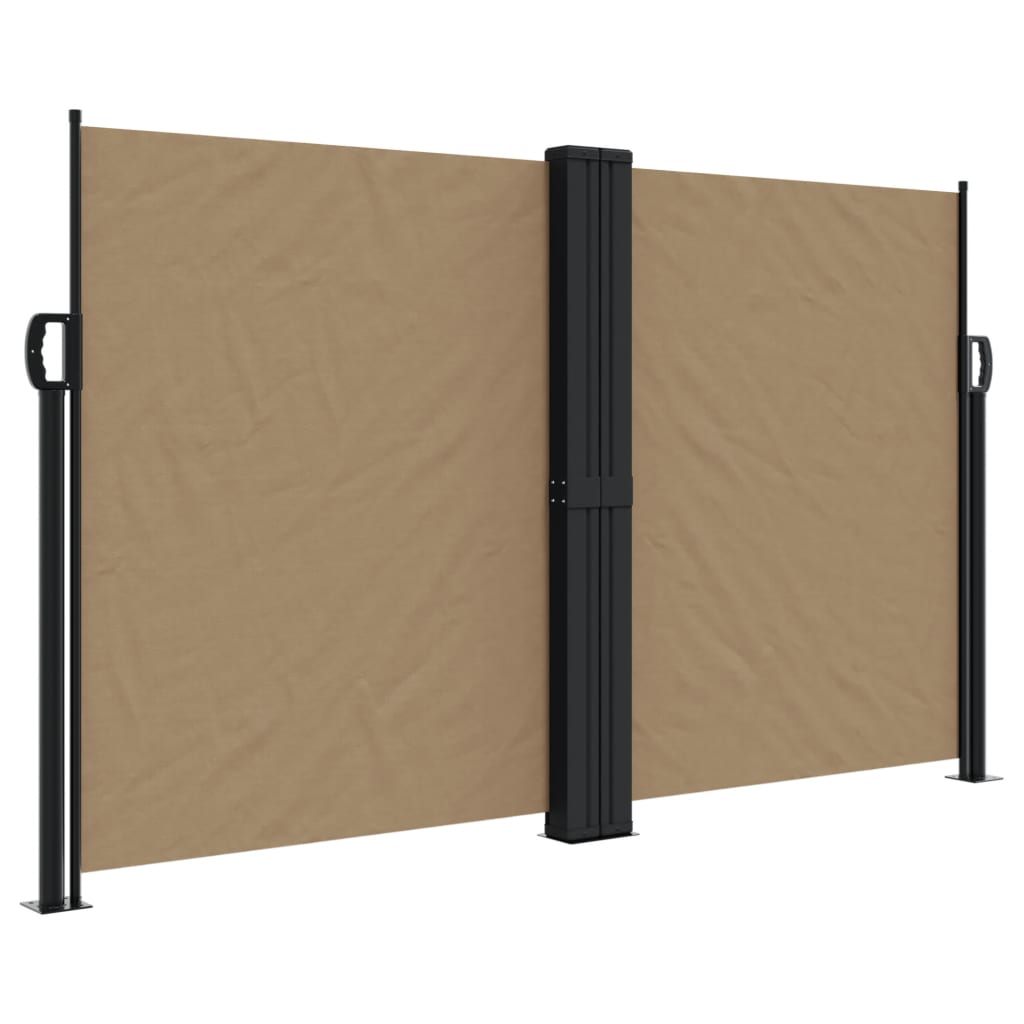 sammenrullelig sidemarkise 140x600 cm gråbrun
