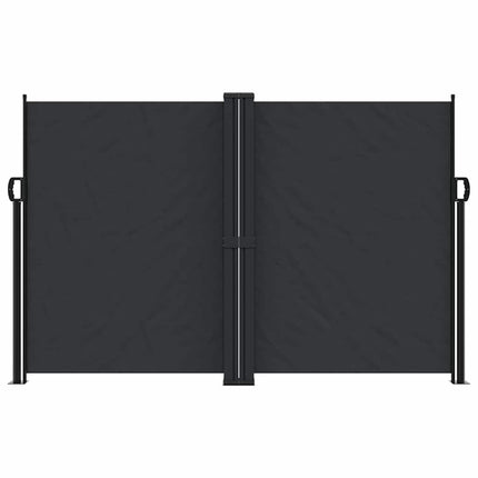 sammenrullelig sidemarkise 160 x 600 cm sort
