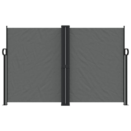 sammenrullelig sidemarkise 160 x 600 cm antracitgrå