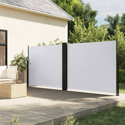 sammenrullelig sidemarkise 160 x 600 cm hvid