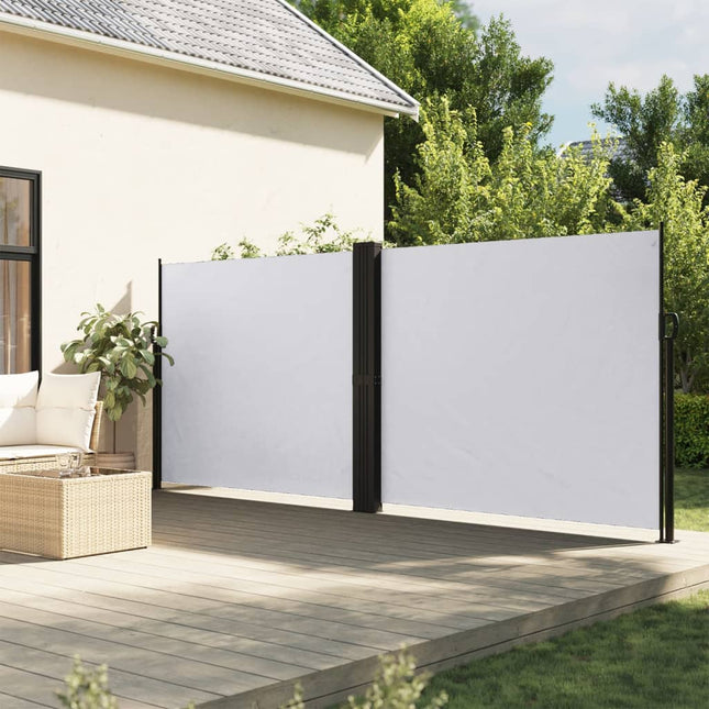 sammenrullelig sidemarkise 160 x 600 cm hvid