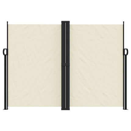sammenrullelig sidemarkise 180x600 cm cremefarvet