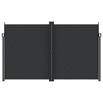 sammenrullelig sidemarkise 200x600 cm sort