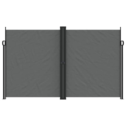 sammenrullelig sidemarkise 200x600 cm antracitgrå