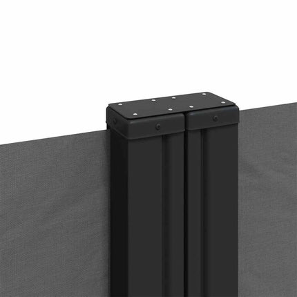 sammenrullelig sidemarkise 200x600 cm antracitgrå