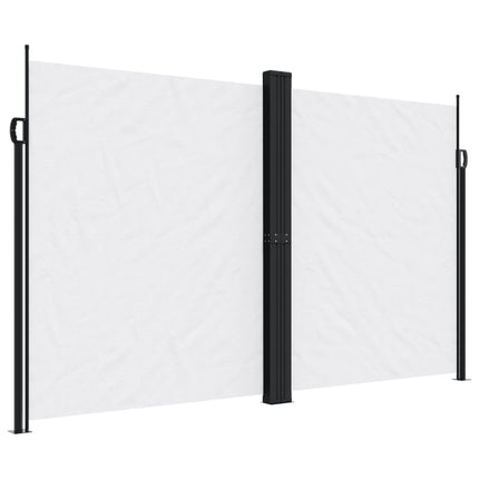 sammenrullelig sidemarkise 200x600 cm hvid