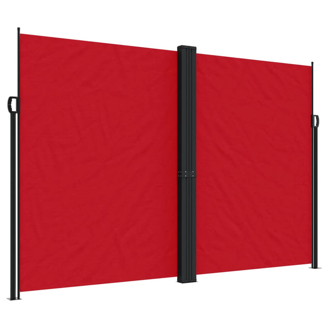 sammenrullelig sidemarkise 220x600 cm rød