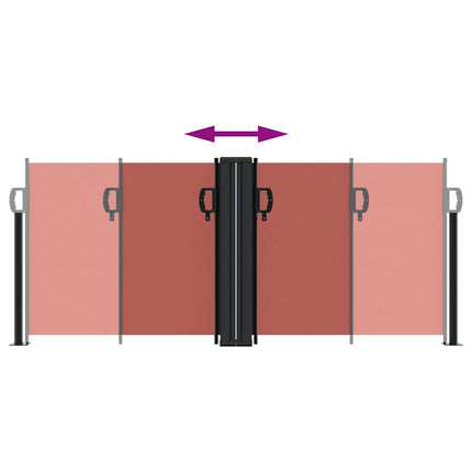 sammenrullelig sidemarkise 100x1000 cm terrakottafarvet