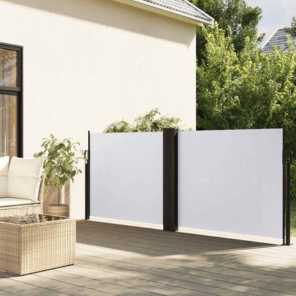 sammenrullelig sidemarkise 120x1000 cm hvid