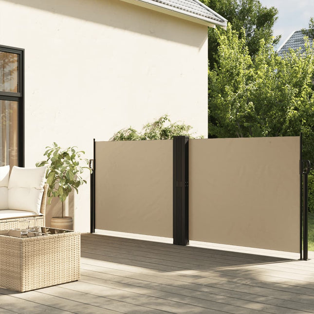 sammenrullelig sidemarkise 140x1000 cm beige