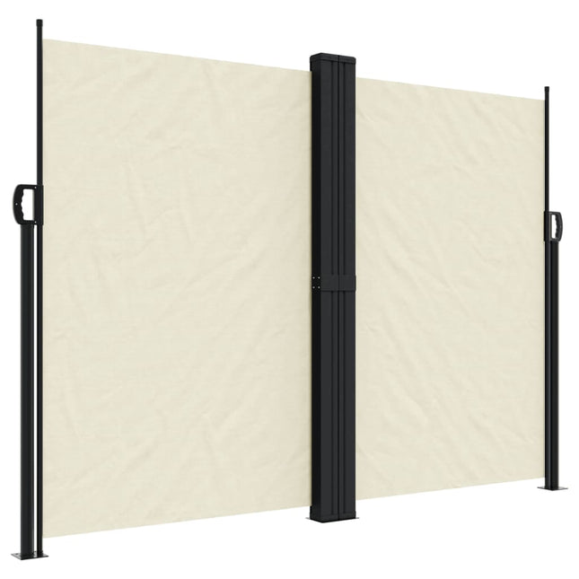 sammenrullelig sidemarkise 180x1000 cm cremefarvet