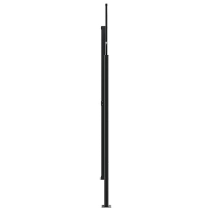 sammenrullelig sidemarkise 200x1000 cm sort