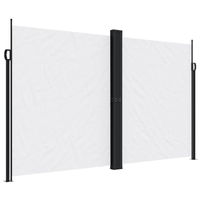 sidemarkise 200x1000 cm sammenrullelig hvid