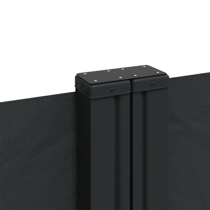 sammenrullelig sidemarkise 220x1000 cm sort