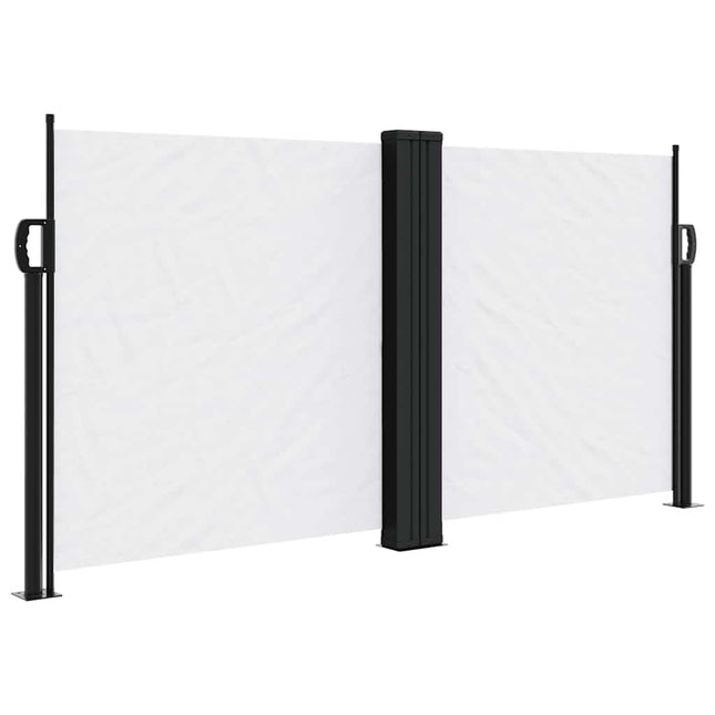 sidemarkise 120x1000 cm sammenrullelig hvid