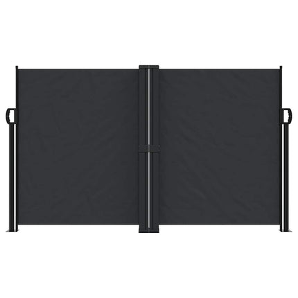 sidemarkise 140x1200 cm sammenrullelig sort