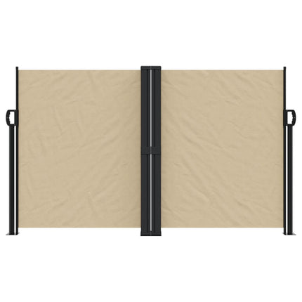 sidemarkise 140x1200 cm sammenrullelig beige