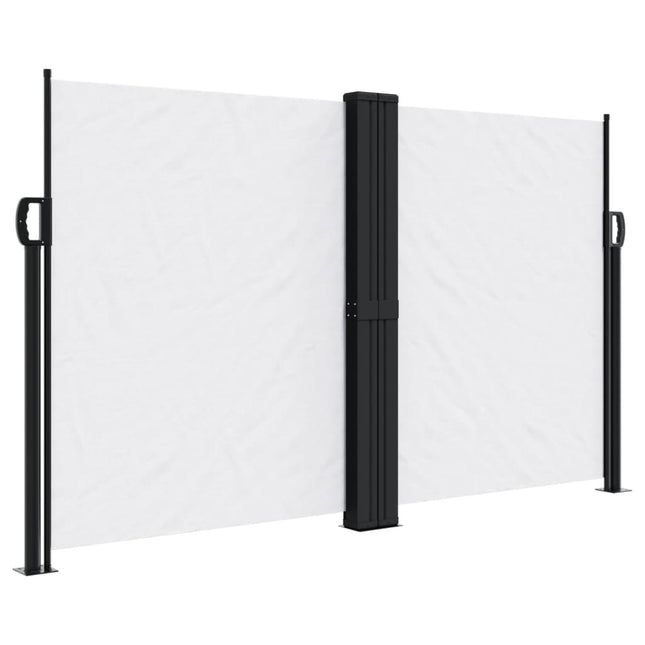 sidemarkise 140x1200 cm sammenrullelig hvid
