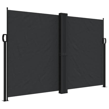 sammenrullelig sidemarkise 160x1200 cm sort