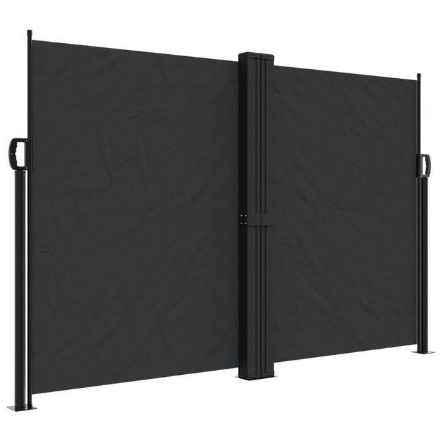sammenrullelig sidemarkise 160x1200 cm sort
