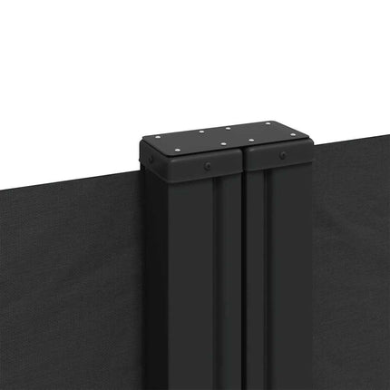 sammenrullelig sidemarkise 160x1200 cm sort