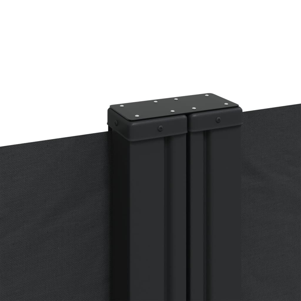 sammenrullelig sidemarkise 160x1200 cm sort