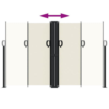 sammenrullelig sidemarkise 160x1200 cm cremefarvet