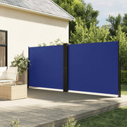 sidemarkise 160x1200 cm sammenrullelig blå