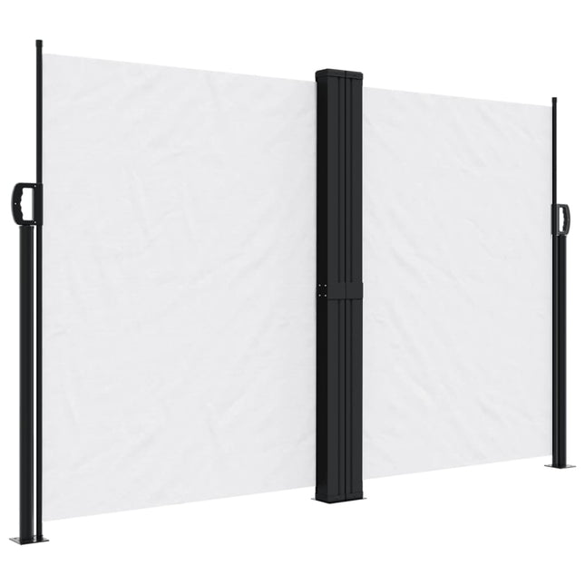 sidemarkise 160x1200 cm sammenrullelig hvid
