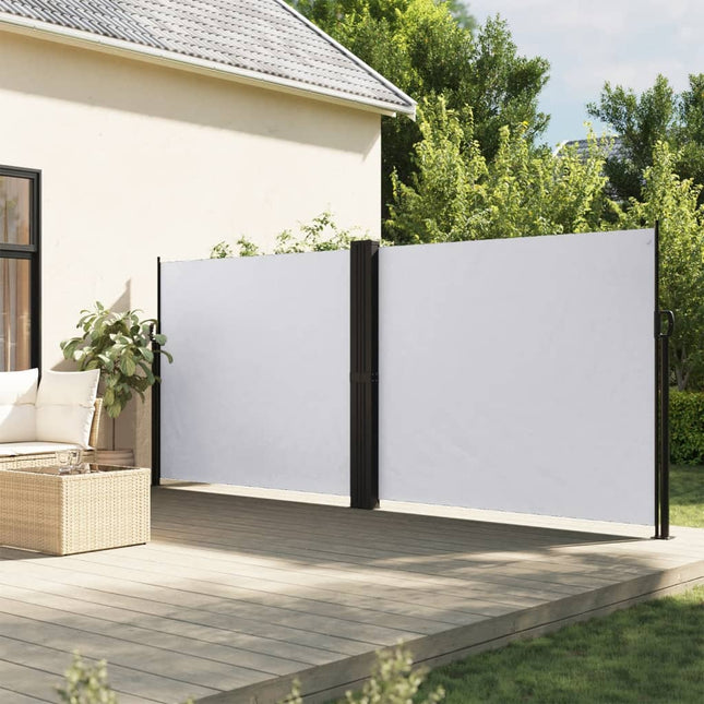 sidemarkise 160x1200 cm sammenrullelig hvid