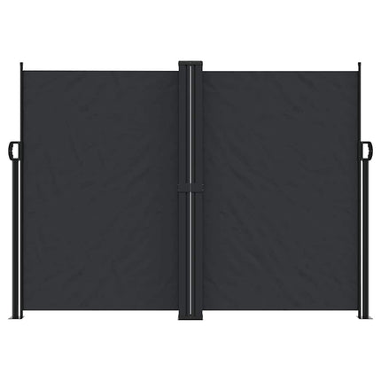 sammenrullelig sidemarkise 180x1200 cm sort