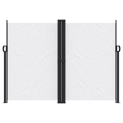 sidemarkise 180x1200 cm sammenrullelig hvid