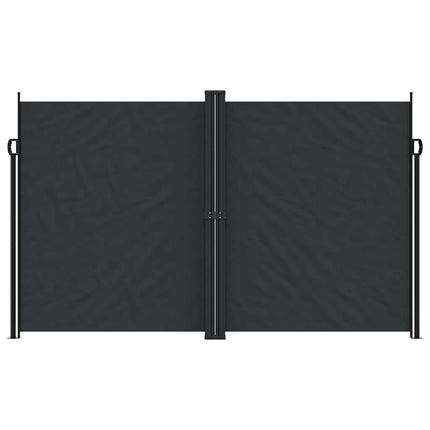 sammenrullelig sidemarkise 200x1200 cm sort