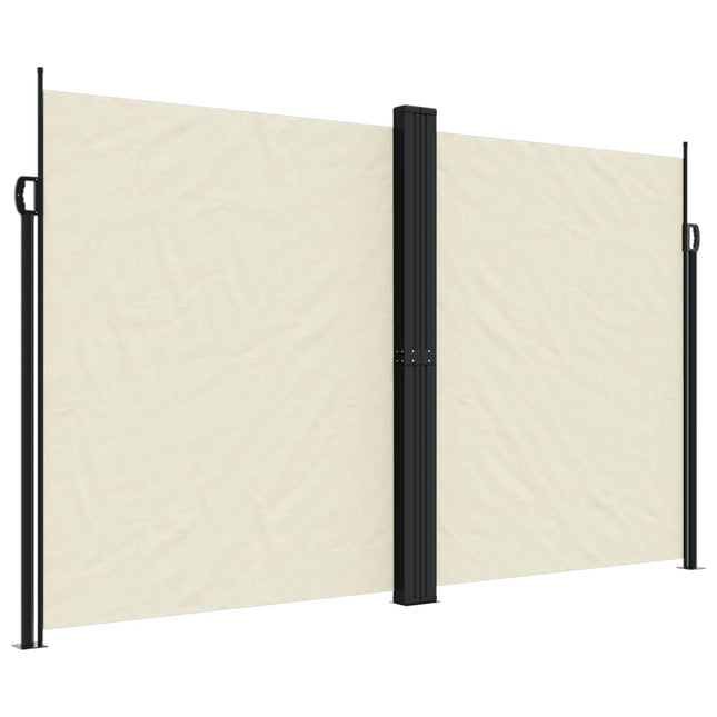 sammenrullelig sidemarkise 200x1200 cm cremefarvet